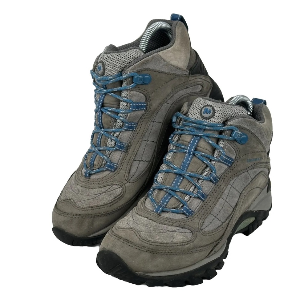 Merrell Siren Mid Hiking Boots Waterproof Vibram Castle Rock/Blue J21492 Women 8